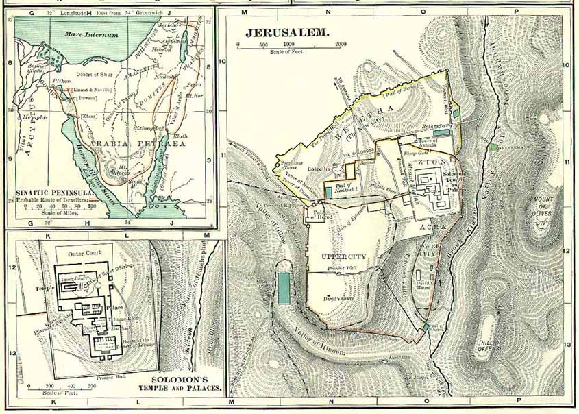 Images and Places, Pictures and Info jerusalem map ancient