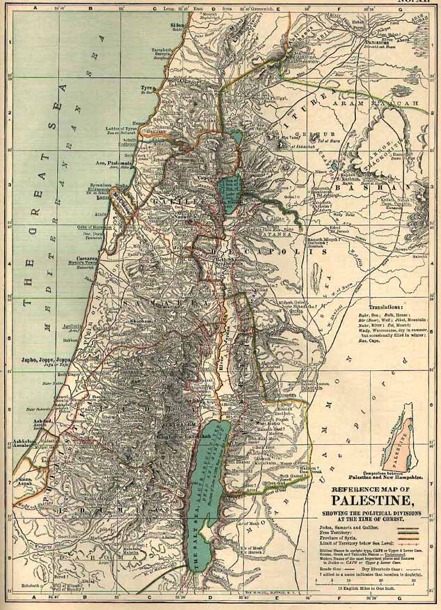 Culture 4.0 Historical Maps -- Palestine at the Time of Christ